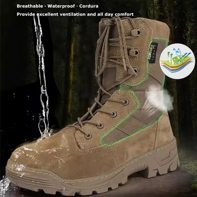 Botas táticas duráveis Coyote Combate Botas táticas de segurança para homens para