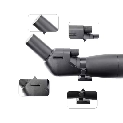 Escópios térmicos de observação de longo alcance Prisma de alta definição portátil com suporte de telefone para observação de aves