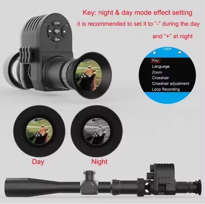 Visão noturna-4K Largo alcance Visão noturna Alcance para caça Monocular para adultos Treinamento tático e caça