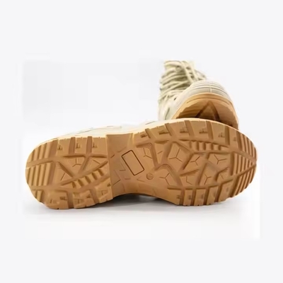Gráfico Antiderrapante Combate Jungle Divisão Suede sola externa PU Borracha botas táticas para homens
