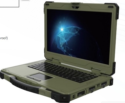 Militar reforçar notebook, reforçar labtop, 14 polegadas Single Screen Rugged laptop portátil