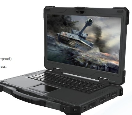 Militar Reforçar Notas Reforçar Labtop 14 polegadas Single Screen Rugged Portátil
