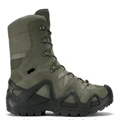 Fábrica a retalho High-Top Couro Marrom Desportos ao ar livre Sobrevivência Deserto Segurança Botas de Combate Táctico