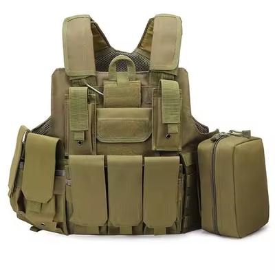 Equipamento tático Camuflagem de proteção Tiro de caminhada Oxford Multifuncional portador de placas colete tático