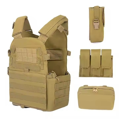 Equipamento tático Camuflagem de proteção Tiro de caminhada Oxford Multifuncional portador de placas colete tático