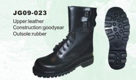 Botas de combate de couro de vaca antiderrapante