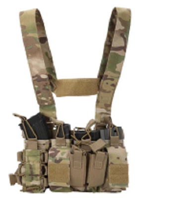 Cintos de Velcro ajustáveis Colete tático de combate Ch020 Com sistema Molle / PALS