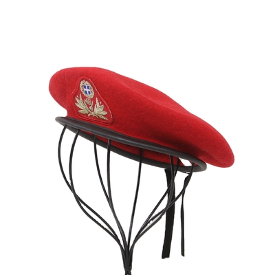 Headwear tático militar da boina militar vermelha de lãs para homens e mulheres das forças especiais