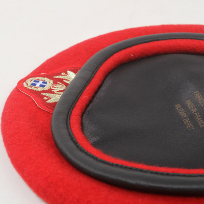 Headwear tático militar da boina militar vermelha de lãs para homens e mulheres das forças especiais