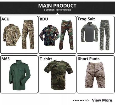 Camuflagem militar tática 210-220g/Sm uniforme do exército do equipamento do ISO do GV