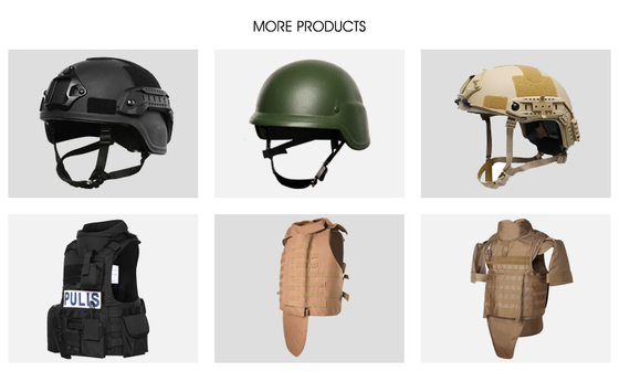 Nível à prova de balas NIJ IIIA Aramid Armor Helmet do equipamento do ODM do OEM