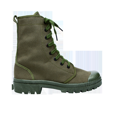 Soldado tático Military Training Shoes do exército das botas do combate do algodão da lona